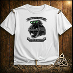 Helmet of Salvation T-Shirt — Christian Military Helmet Design (Ephesians 6:17)