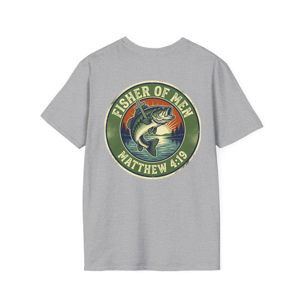 Fisher of Men T-Shirt – Matthew 4:19 Bass Fishing Christian Tee