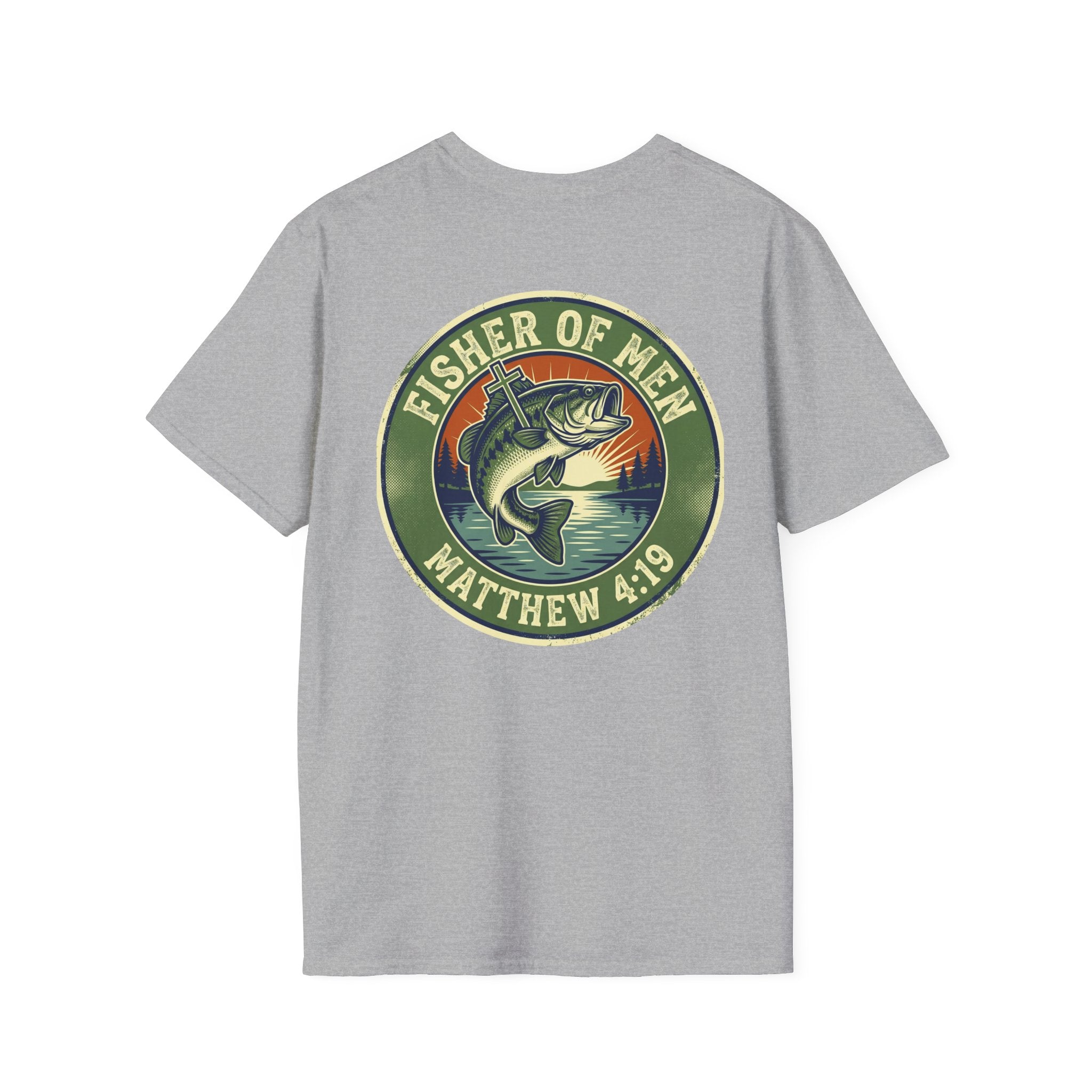 Fisher of Men T-Shirt – Matthew 4:19 Bass Fishing Christian Tee