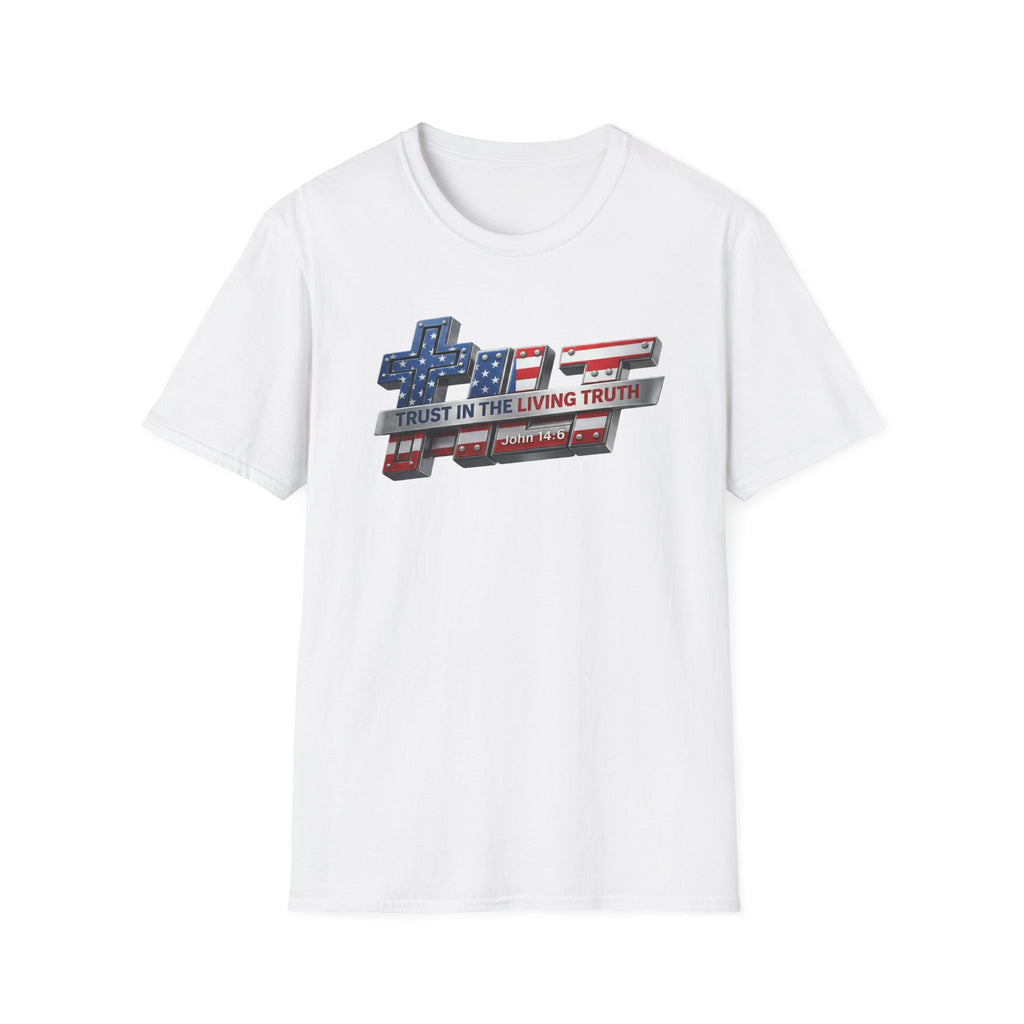 Tilt Industrial American Flag Softstyle T-Shirt