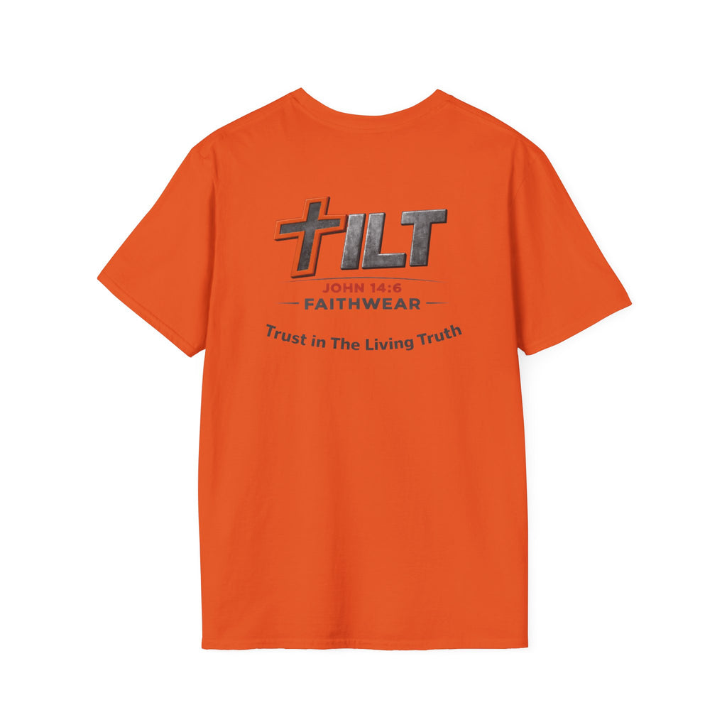 TILT Faithwear T-Shirt — "Walk in The Living Truth" Christian Tee