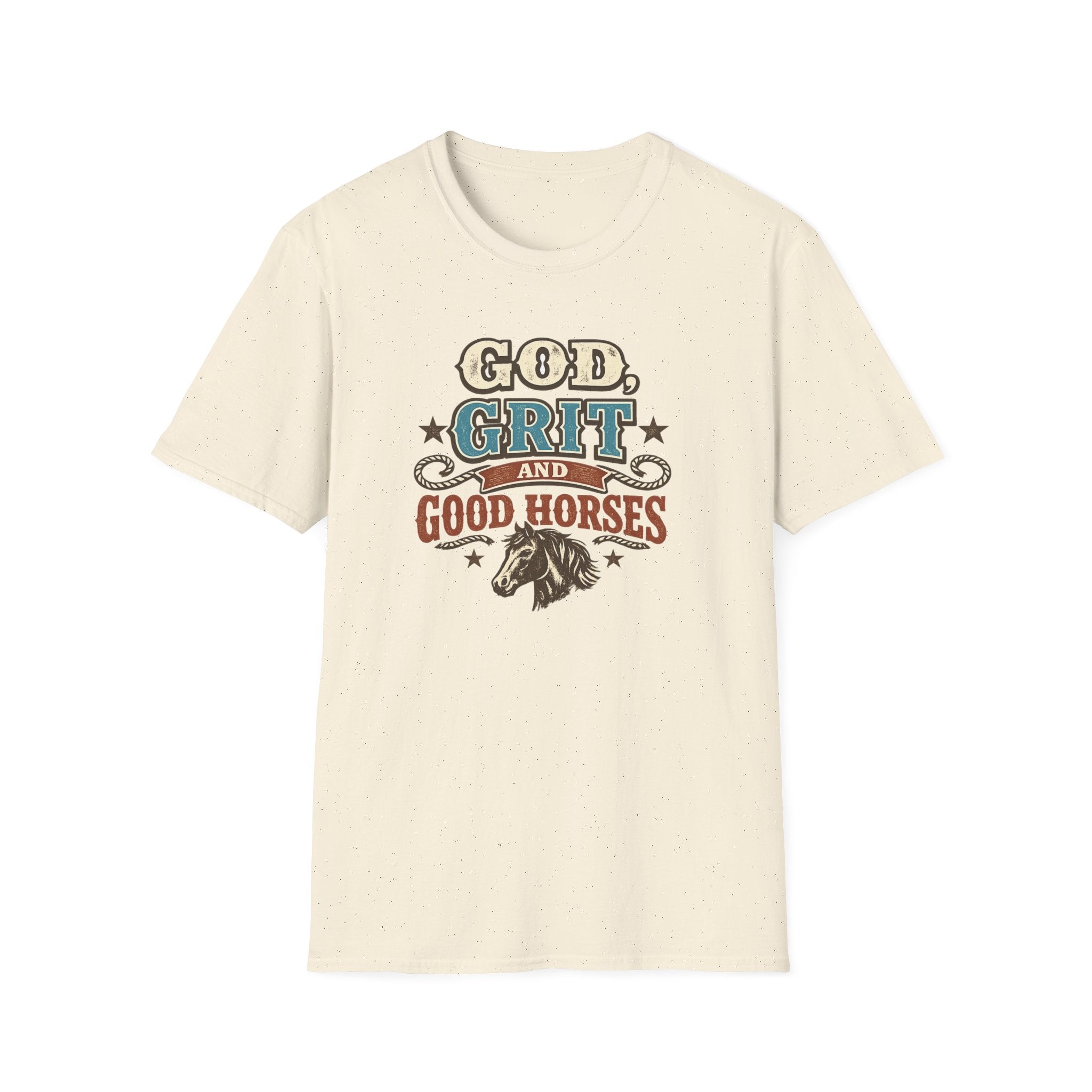 God, Grit, and Good Horses T-Shirt