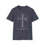 'Proverbs 3:5-6' Cross Blueprint Graphic T-Shirt