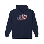 TILT Logo American Flag Midweight Fleece Hoodie