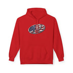 TILT Logo American Flag Midweight Fleece Hoodie