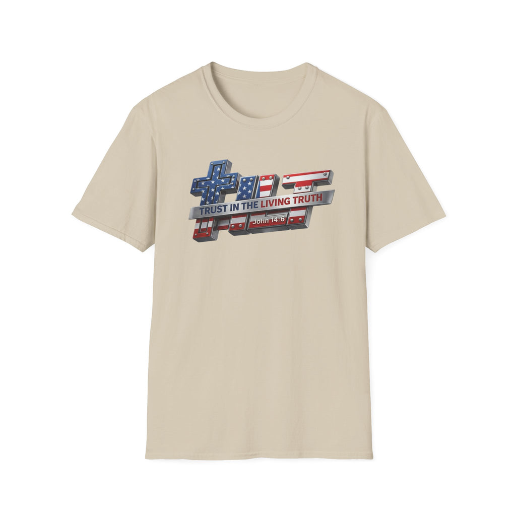 Tilt Industrial American Flag Softstyle T-Shirt