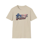 Tilt Industrial American Flag Softstyle T-Shirt