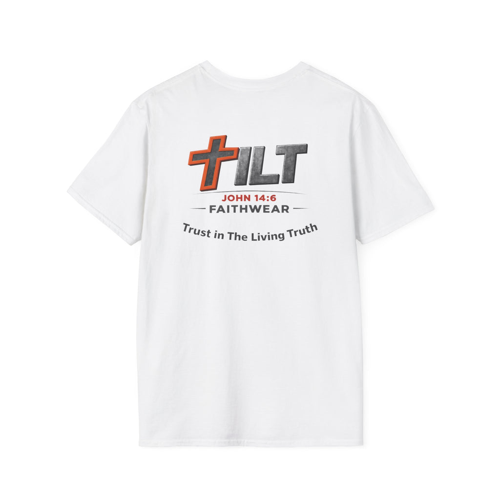TILT Faithwear T-Shirt — "Walk in The Living Truth" Christian Tee