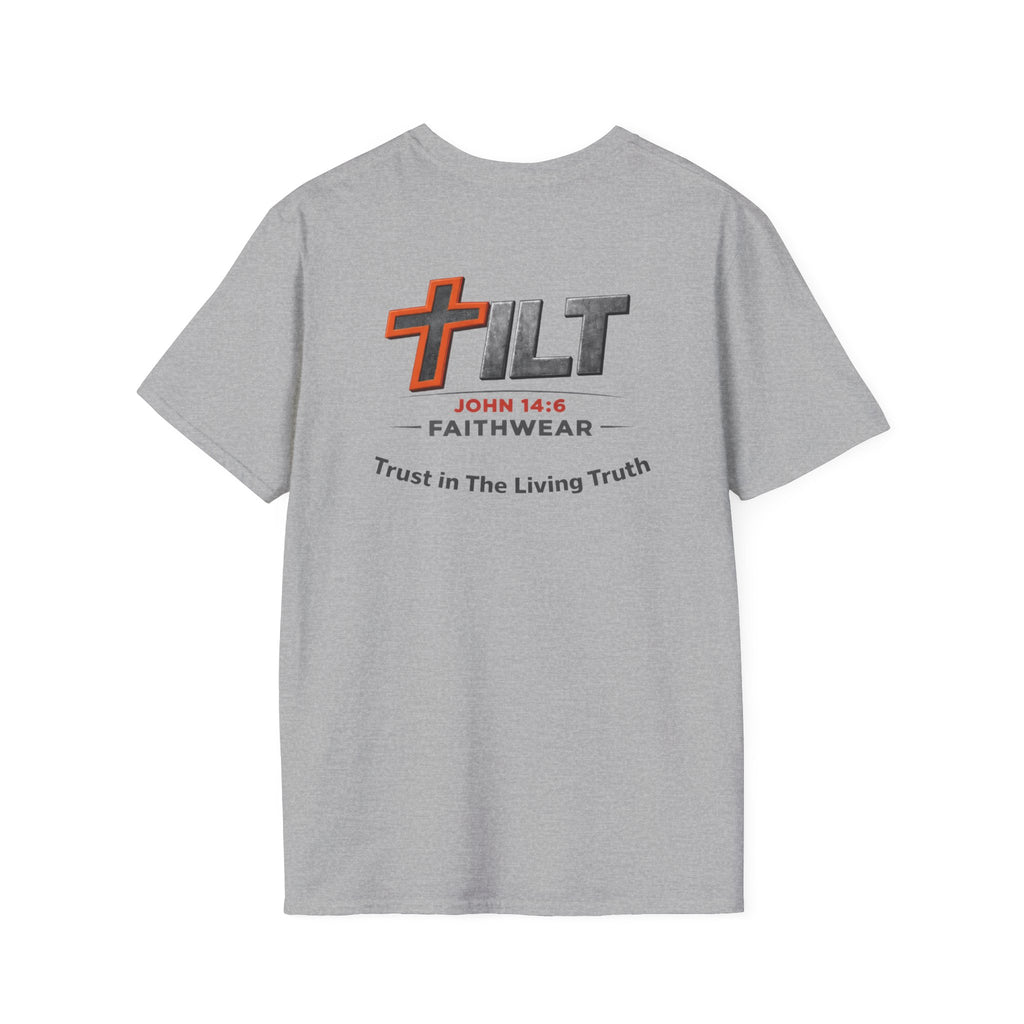 TILT Faithwear T-Shirt — "Walk in The Living Truth" Christian Tee