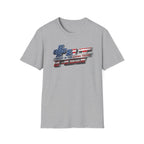 Tilt Industrial American Flag Softstyle T-Shirt