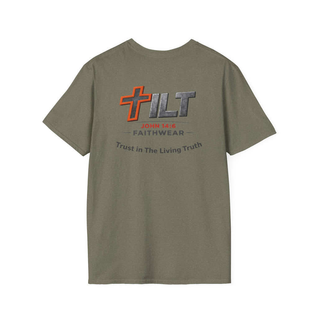 TILT Faithwear T-Shirt — "Walk in The Living Truth" Christian Tee