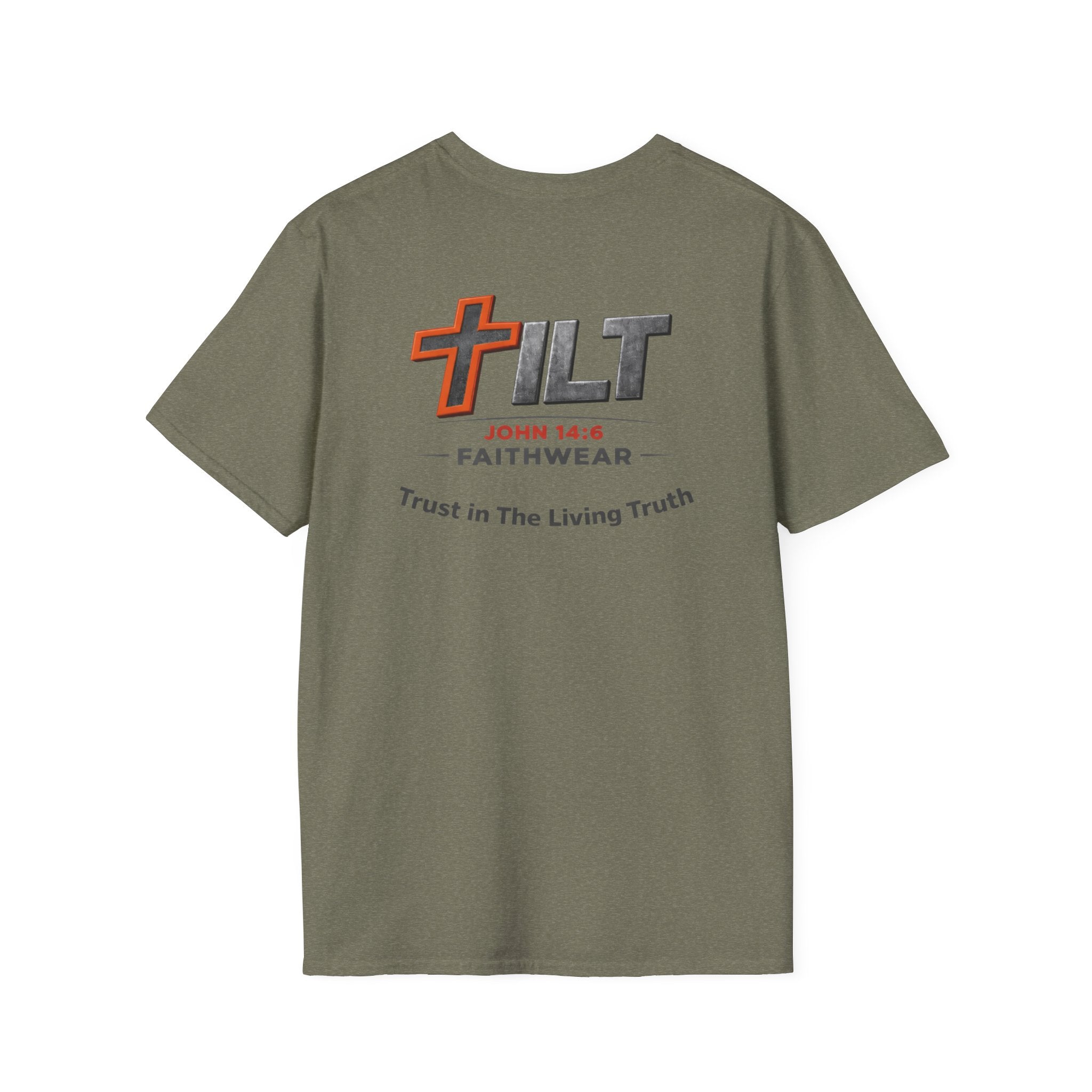 TILT Faithwear T-Shirt — "Walk in The Living Truth" Christian Tee