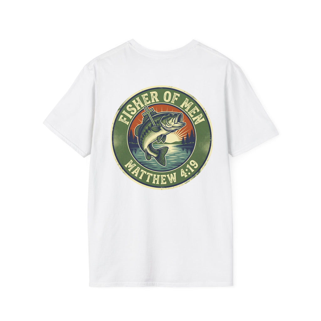 Fisher of Men T-Shirt – Matthew 4:19 Bass Fishing Christian Tee