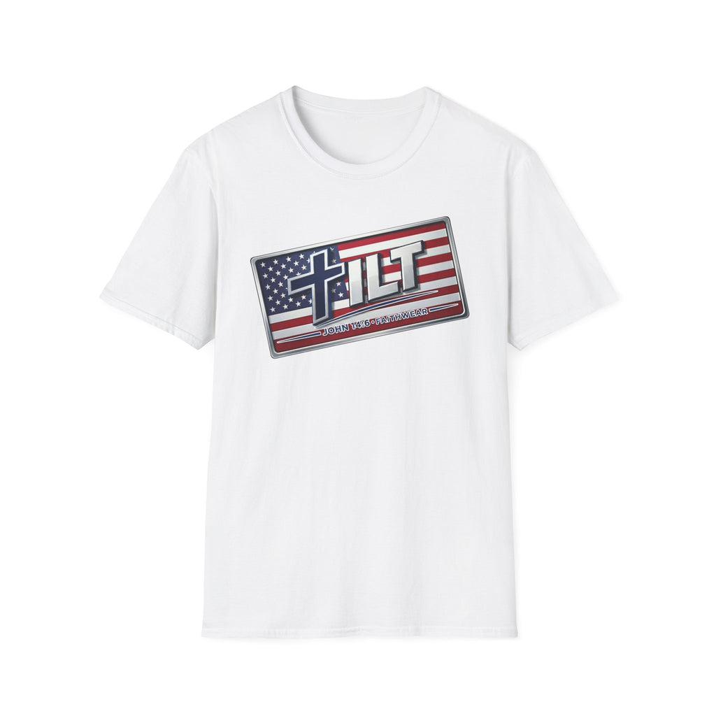 Tilt Rectangle American Flag T-Shirt