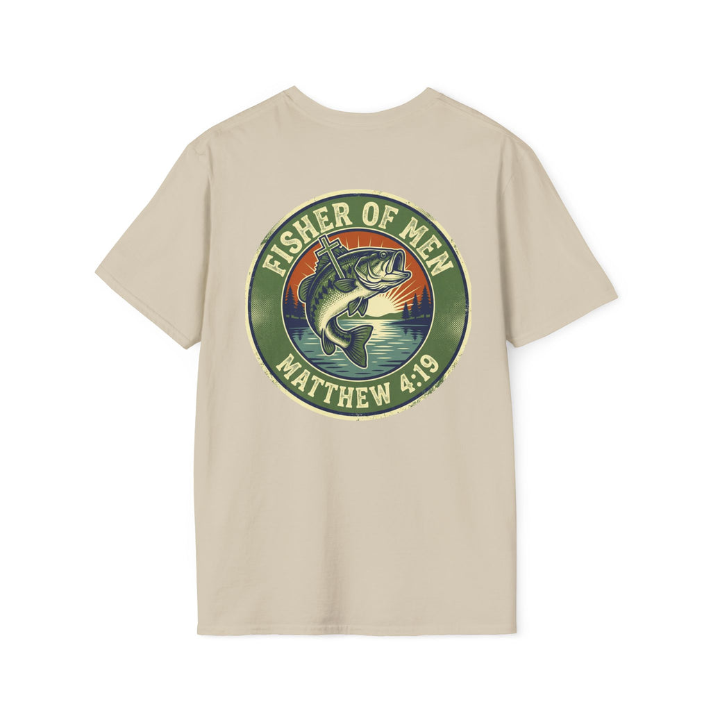 Fisher of Men T-Shirt – Matthew 4:19 Bass Fishing Christian Tee