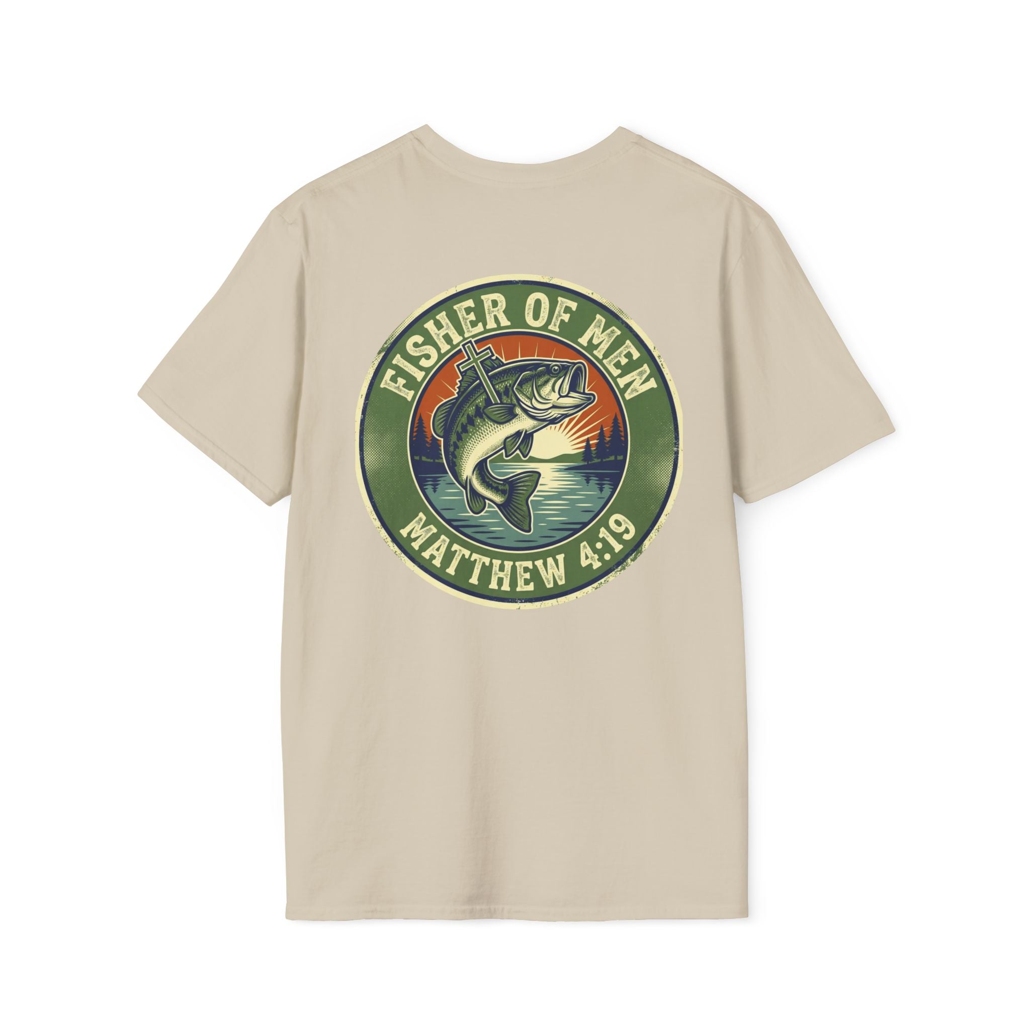 Fisher of Men T-Shirt – Matthew 4:19 Bass Fishing Christian Tee
