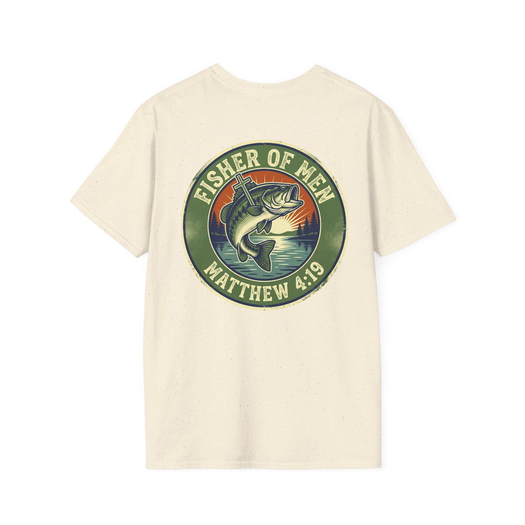 Fisher of Men T-Shirt – Matthew 4:19 Bass Fishing Christian Tee