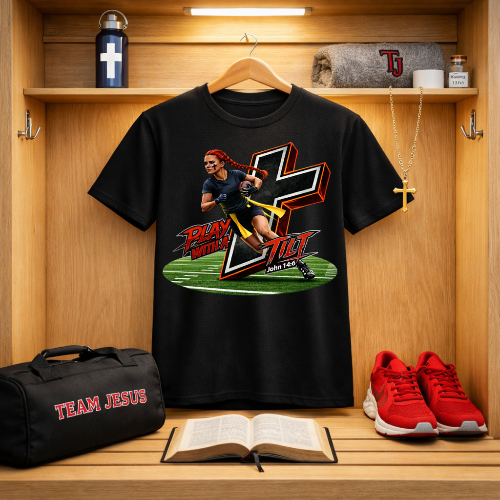 Team Jesus Girls Flag Football T-Shirt