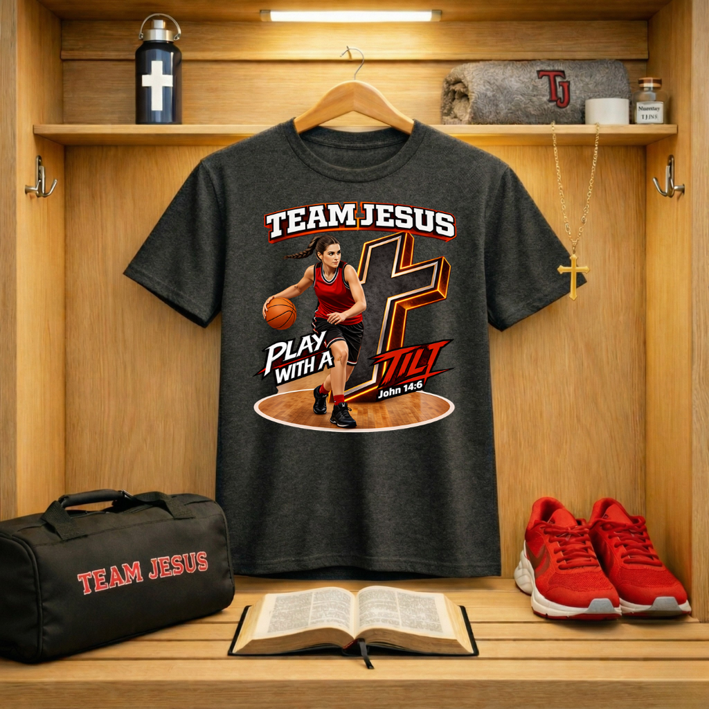 Team Jesus Girls Basketball T-Shirt
