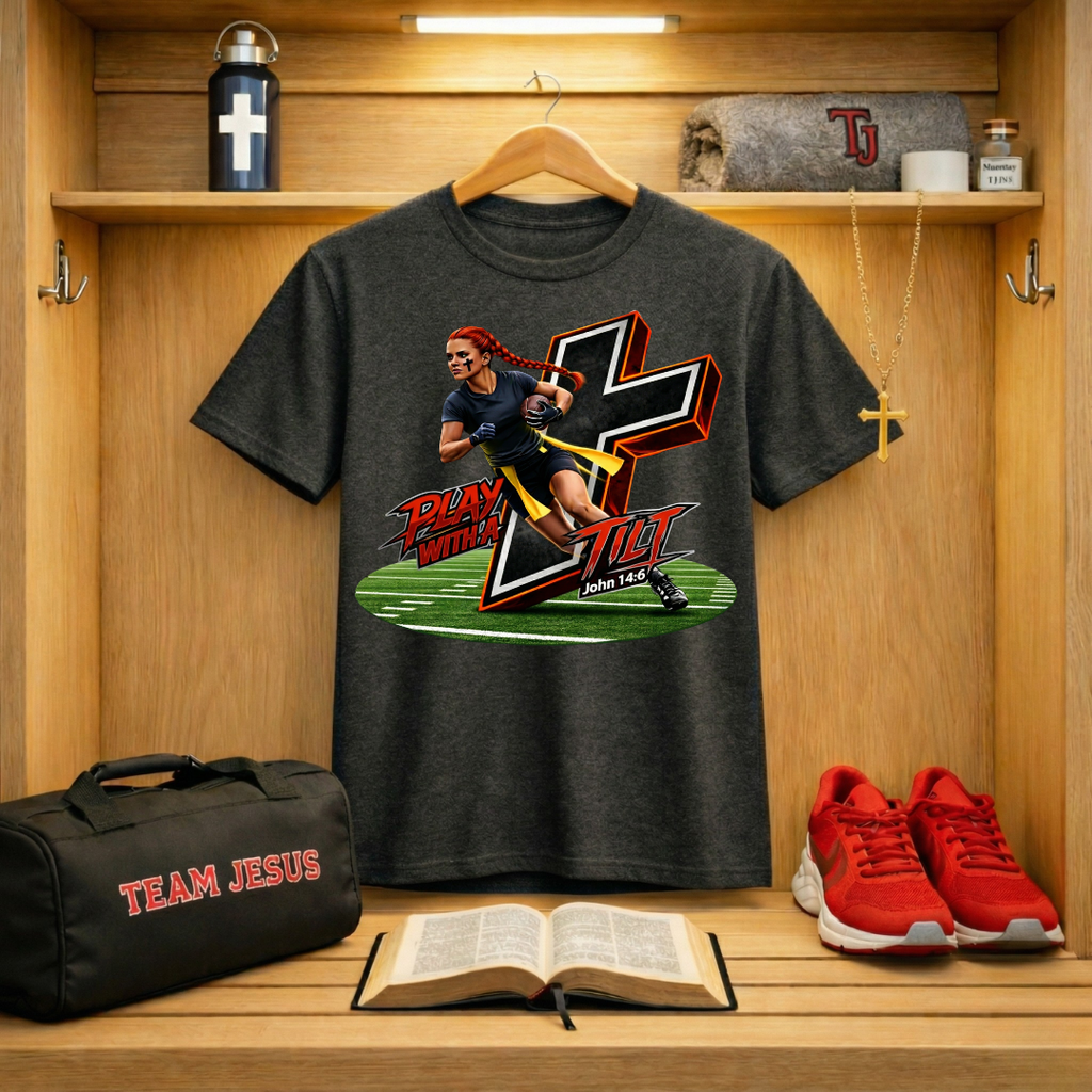 Team Jesus Girls Flag Football T-Shirt