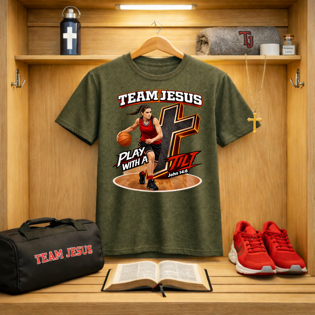 Team Jesus Girls Basketball T-Shirt