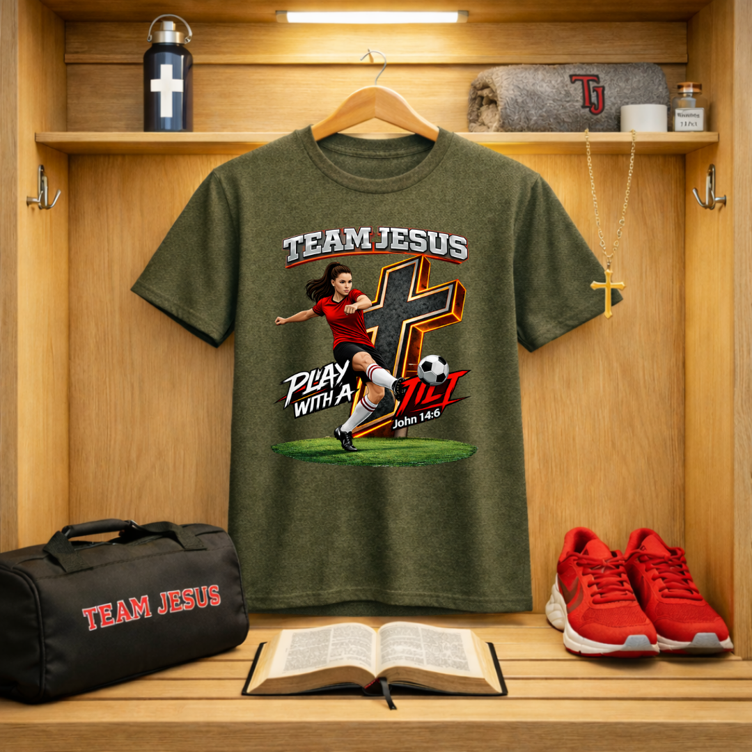 Team Jesus Girls Soccer T-Shirt
