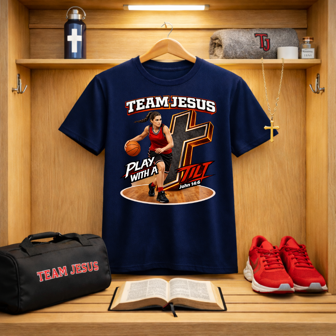 Team Jesus Girls Basketball T-Shirt