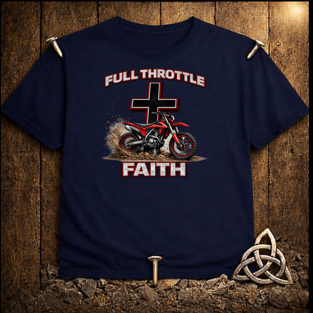 Full Throttle Dirt Bike T-Shirt