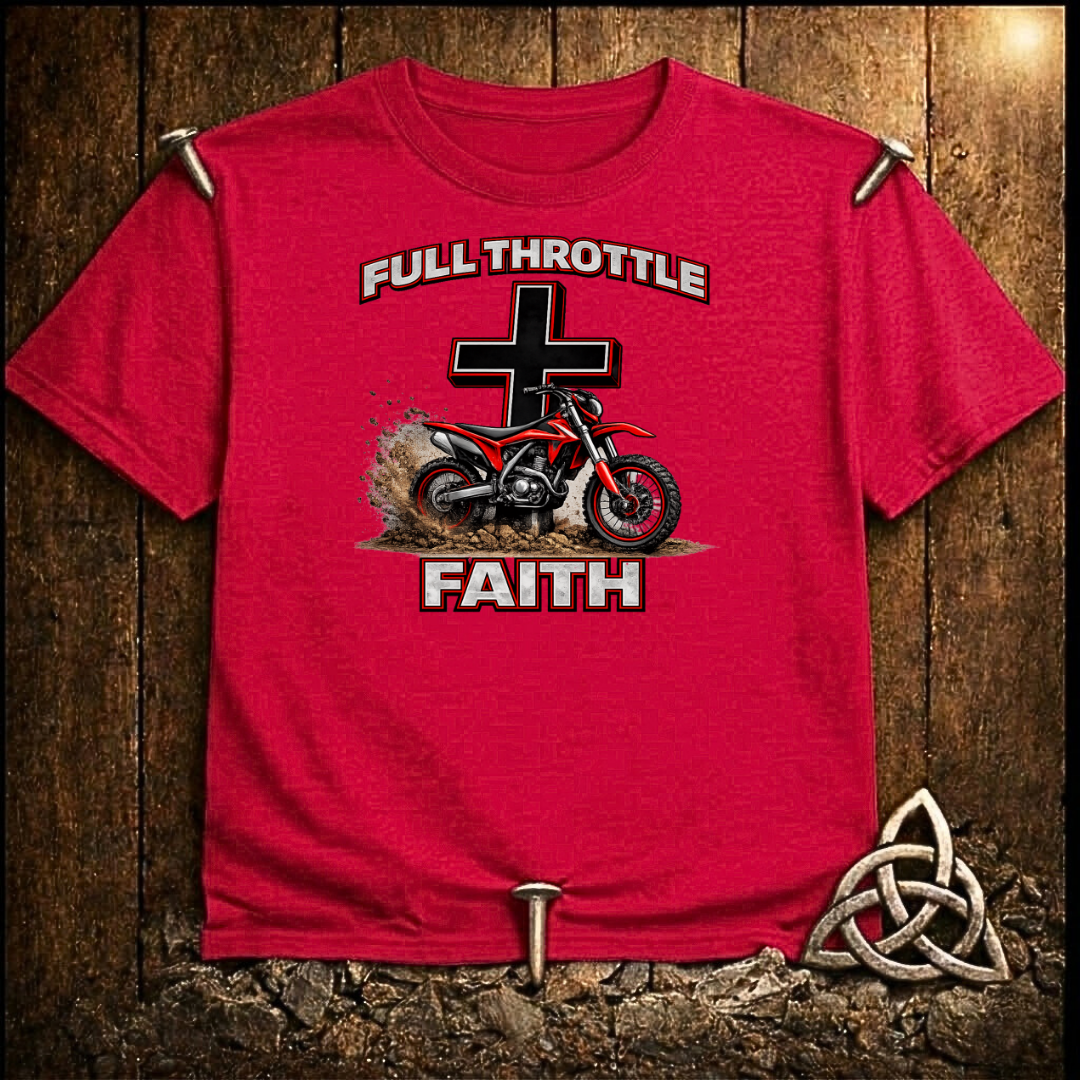 Full Throttle Dirt Bike T-Shirt