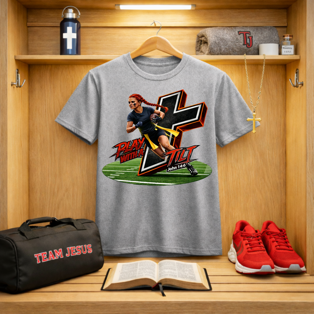 Team Jesus Girls Flag Football T-Shirt