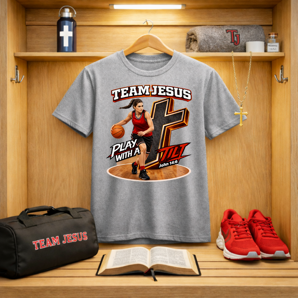 Team Jesus Girls Basketball T-Shirt