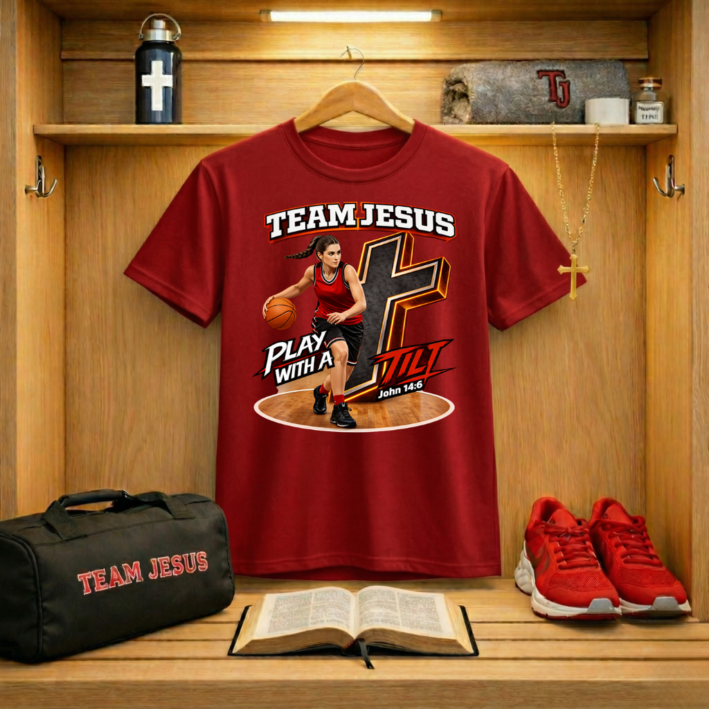 Team Jesus Girls Basketball T-Shirt