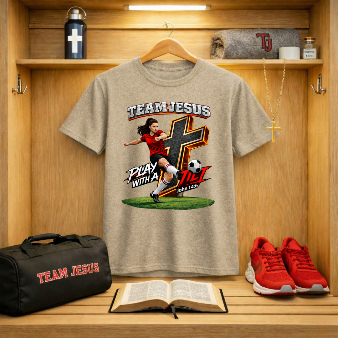 Team Jesus Girls Soccer T-Shirt
