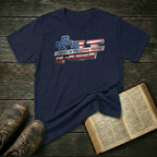 Tilt Industrial American Flag Softstyle T-Shirt